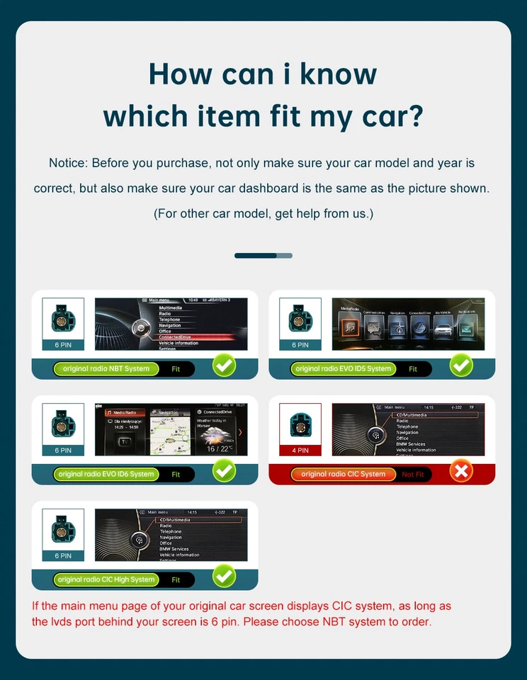 Wireless CarPlay Android Auto Für BMW 1 2 Series F20 F21 F22 F23 F45 NBT EVO - Bild 2 von 4