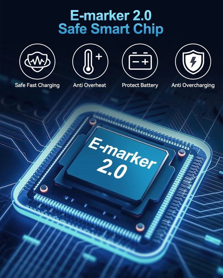 USB-C to USB-C Fast Charging Cable Braided PD 60W for iPhone 15 16 17 Pro Max 2M - Image 3 of 4