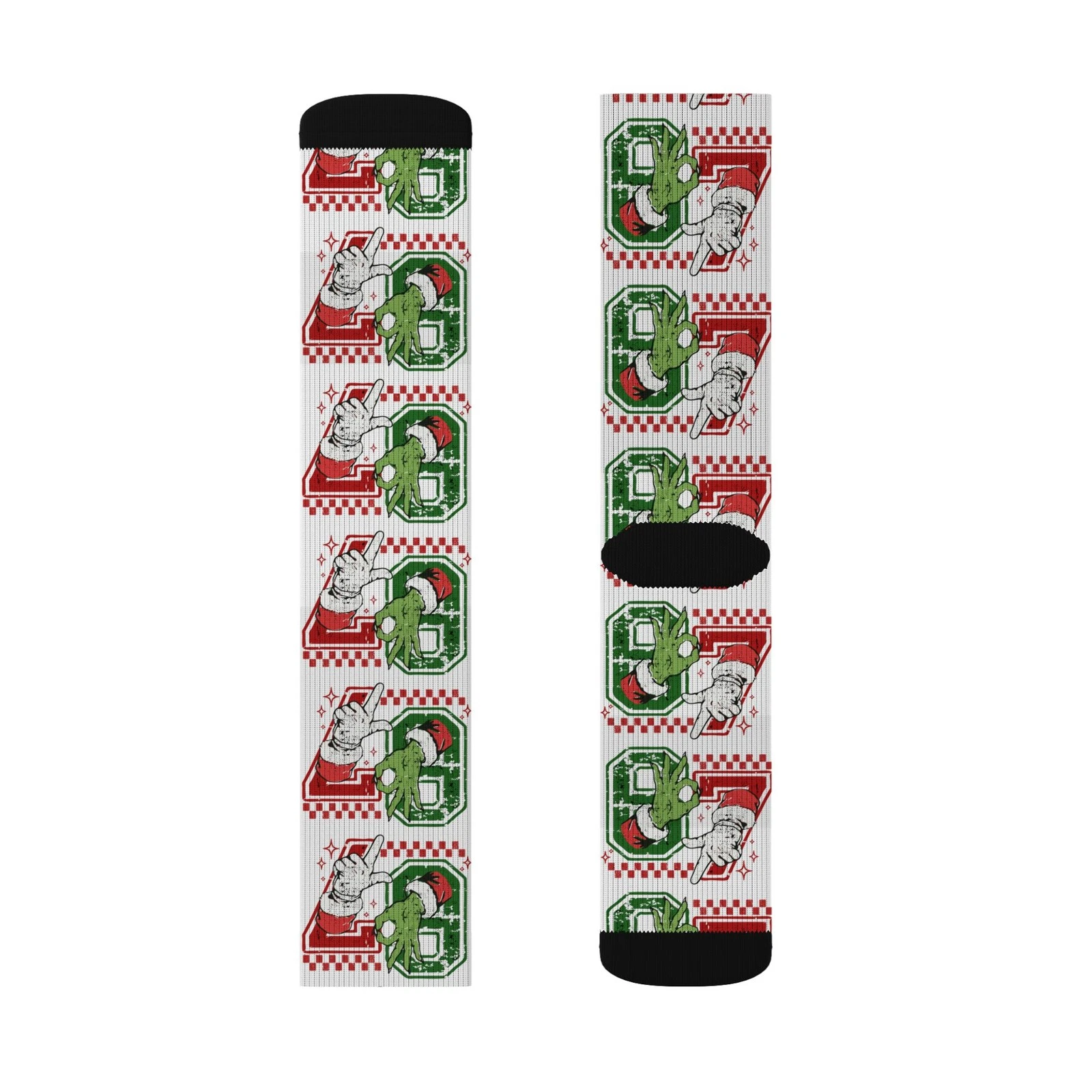 67 Pattern Sublimation Socks | Christmas Holiday Crew Socks