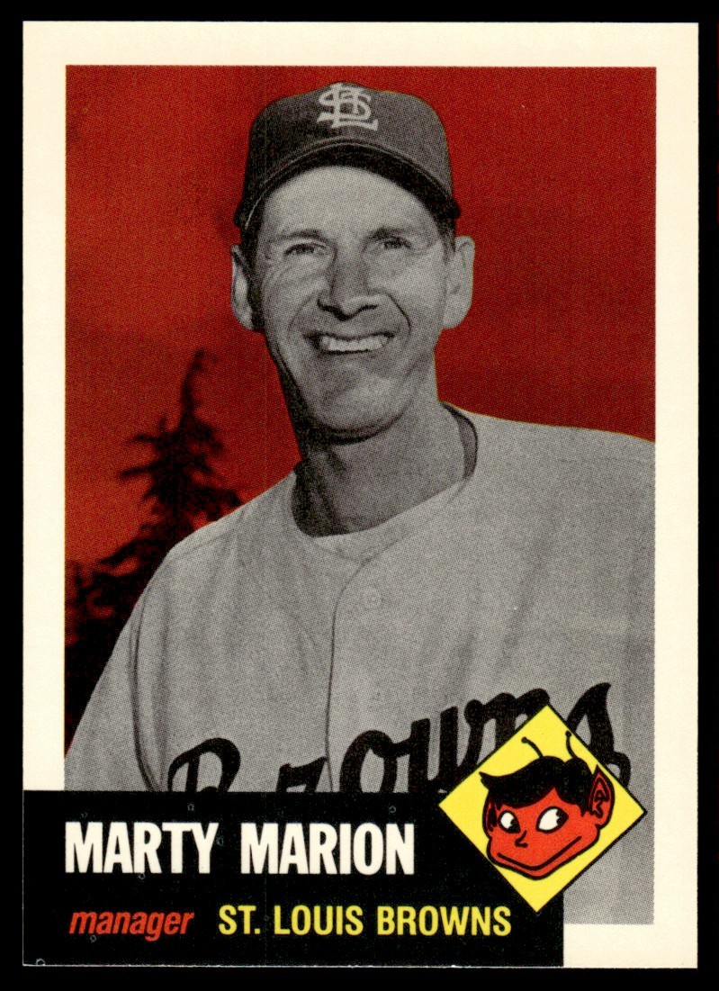 1991 Topps Archives The Ultimate 1953 Set Marty Marion St. Louis Browns #302