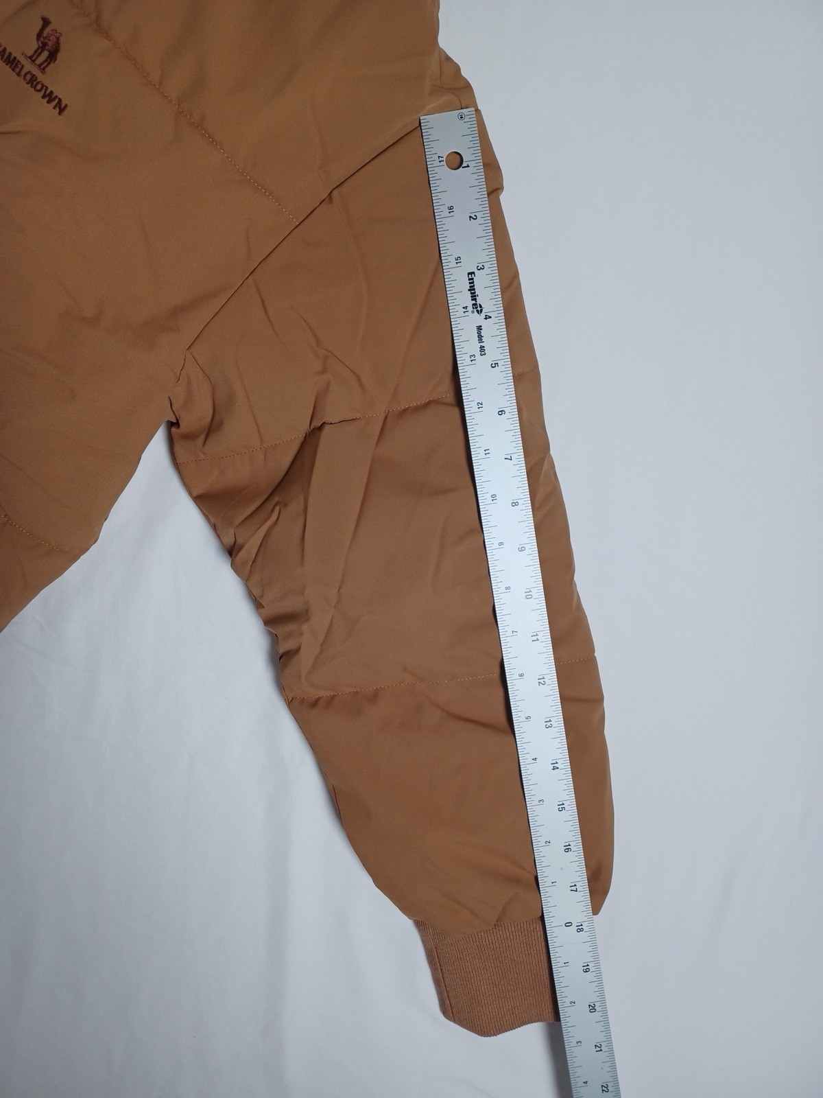 Camel Crown Women’s Winter Full Zip Puffer Jacket size Large, Coffee Color