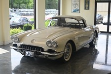 1958 White Chevrolet Corvette   | C1 Corvette Photo 1