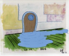 SpongeBob Production cel of the water from the Chaperone EPISODE