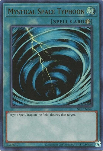 Yu-Gi-Oh Card - SRL-EN047 - MYSTICAL SPACE TYPHOON (ultra rare holo) - NM/M
