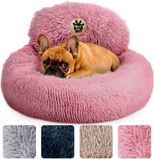 Petjett Calming Dog Bed for Small Dogs   23" Donut Dog Beds, Anti-Slip  Washabl