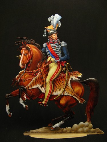 Figurine Plate En étain – Carabinier, 75mm, Premier Empire, Belle Peinture Amateur