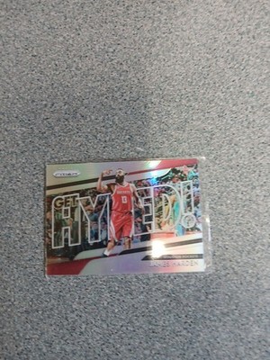 James Harden 2018 2019 Panini Prizm Get Hyped Silver Prizm # 7