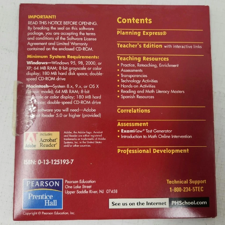 Prentice Hall Teacher Express Sampler Mathematics Course 3 CD-ROM - Image 2 of 4
