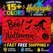 50 HAPPY HALLOWEEN STICKERS 2.25" LABELS SEALS PARTY FAVOR LETS GET SPOOKY