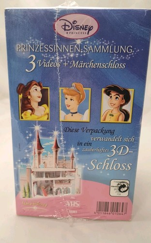 Disney Prinzessinen Sammlung Big Box - 3 VHS + Märchenschloss Neu Versiegelt - Bild 4 von 4