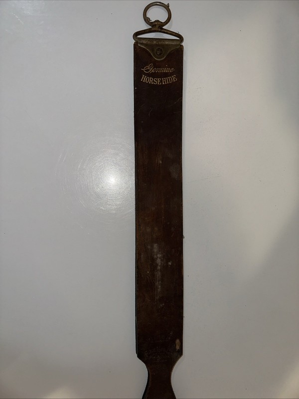 Antique Pike Mfg. Company Pike N.H.  Razor Sharpening Strap 729