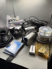 Untested Lot Of 3 Sony Digital Cameras Camcorders Tiffen DVD-R Big Case