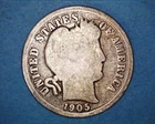 1905-S Barber Dime,  Silver 10c **1229-5