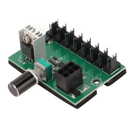 Fan Splitter Controller Hub NKFV8 1 DC 12V PWM 8 Channel Computer Fan Hub Fo NEW - Afbeelding 12 van 12