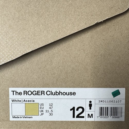 Nuevo Para Hombre On The Roger Clubhouse Cloud 3MD11062107 Blanco Acacia Talla 12 - Imagen 9 de 9