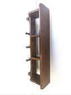 Vtge Handcrafted Wooden Wall Shelf 3 Pegs Natural Knick Knack jacket coat hook — photo 9