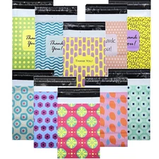 Poly Mailers Plastic Shipping Bags Envelopes Designer Prints 30-1000pcs 2.4Mil