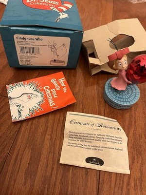 Hallmark Dr. Seuss Cindy Lou Who Figurine With Box 1st 1E Edition 2001