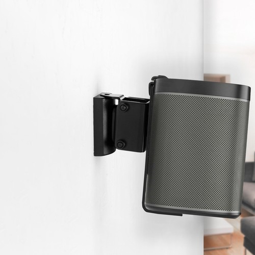 VIVO Black Dual Wall Speaker Mount Designed for SONOS PLAY 1 Brackets (2 Pack) - Picture 2 of 8