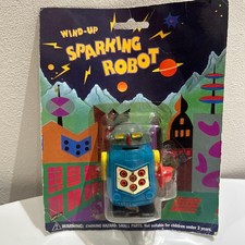 Wind-up Sparking Robot Retro Tin Robot