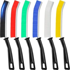 6 Pack Hard-Bristled Crevice Cleaning Brush Hand-Held, Brush Gap Cleaning