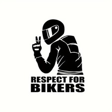 Respect For Bikers Auto Stickers Funny Motorcycle Car Styling MULTI