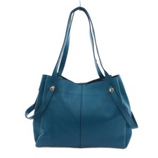 DOCLASS Borsa Tote Bag Ecopelle Blu Verde Autentica dal Giappone