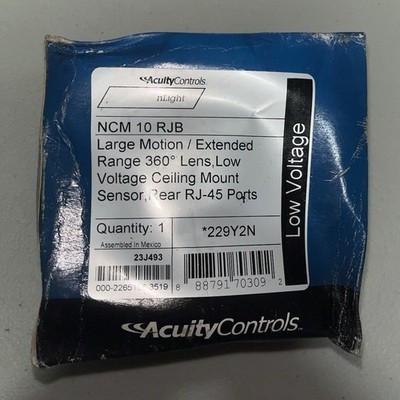 Acuity Controls NCM 10 RJB Motion Sensor 360° Ceiling Mount Low Voltage