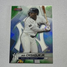 Topps 2025 Bowman's Best Jazz Chisholm Jr. New York Yankees Serial #28 /99