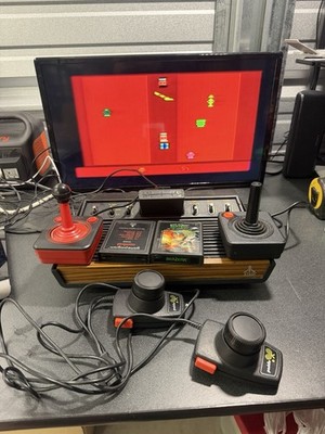 Atari 2600 Light Sixer 6-Switch Console Bundle Tested Working 3 Games