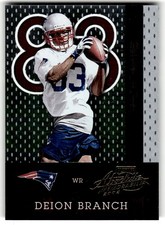 2002 Playoff Absolute Memorabilia Deion Branch #/1500 Rookie #172
