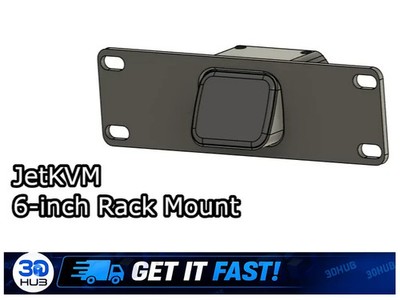 JetKVM 6-inch Rack Mount - Keystone Module Slots