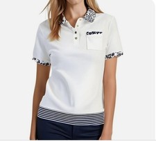 Tommy Hilfiger Womens White Polo Top XL $69.50