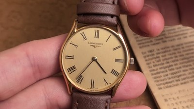 LONGINES 4139 Cal.L847.4 Gold Roman Dial Hand-winding Men's Watch