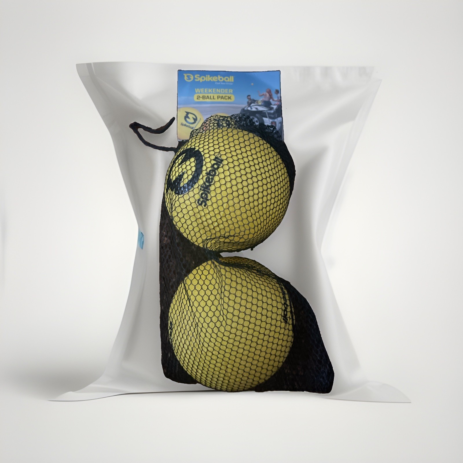 Spikeball Weekender Replacement Balls 2-Pack,yellow Premium Grippy Material. New