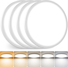 4Pack LED Flush Mount Ceiling Light Fixture, 12 Inch 24W, 3200LM, Super Slim 0.7