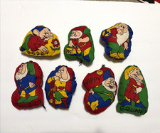 Disney Snow White and the Seven Dwarfs Bean Bag Plush Lot of 7