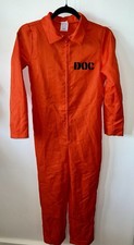 Spirit Bright Orange Corrections Prisoner Jailbird Inmate Jumpsuit Youth L