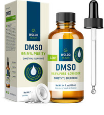 DMSO Dimethyl Sulfoxide 99.9 Pharmaceutical Grade 3.38Oz - Glass Bottle wi...