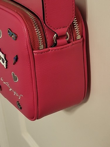 KARL LAGERFELD MAYBELLE CROSSBODY CAMERA BAG FUSCHIA With Pouch - Picture 7 of 24