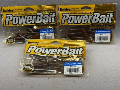 Obsolete Vintage Berkley 4'' Power Tubers, Tournament Strength (3) 8 packs