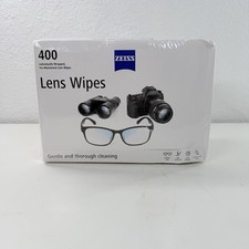 ZEISS Lens Cleaning Wipes Pre-Moistened Alcohol Glasses Cleaner 400Ct Damage Box