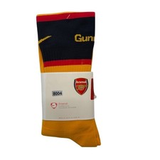 NEW Nike Arsenal Gold Football Socks Knee-High Logo Adult Size 8.5-12.5 Soccer