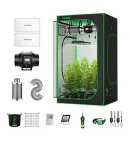 VIVOSUN GIY 4x4 ft. Grow Tent Complete System, Grow Tent Kit Complete with 6 Inc