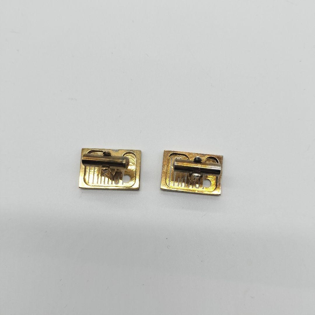 Dunhill Rectangular Cufflinks Button Gold Pre-own… - image 2
