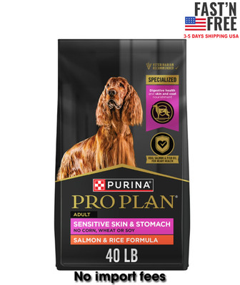 Purina Pro Plan High Protein Dry Dog Food, Salmon & Rice, 40 lb Bag