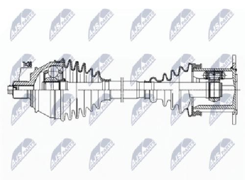 Original NTY Drive Shaft NPW-AU-034 For Audi VW
