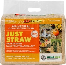 EZ-Straw Just Straw Clean Processed Straw - Multi Purpose - Small Bale (1 Cubic
