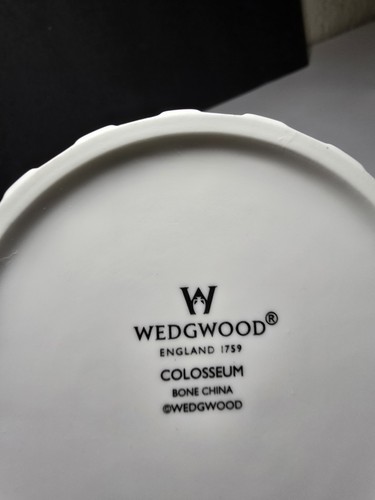 Wedgewood Colosseum Cup & Saucer White Bone China-England - Picture 6 of 8