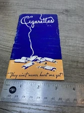 1940 Home Rodeheaver Cigarettes They aint never hurt me yet Pamphlet Booklet Vtg
